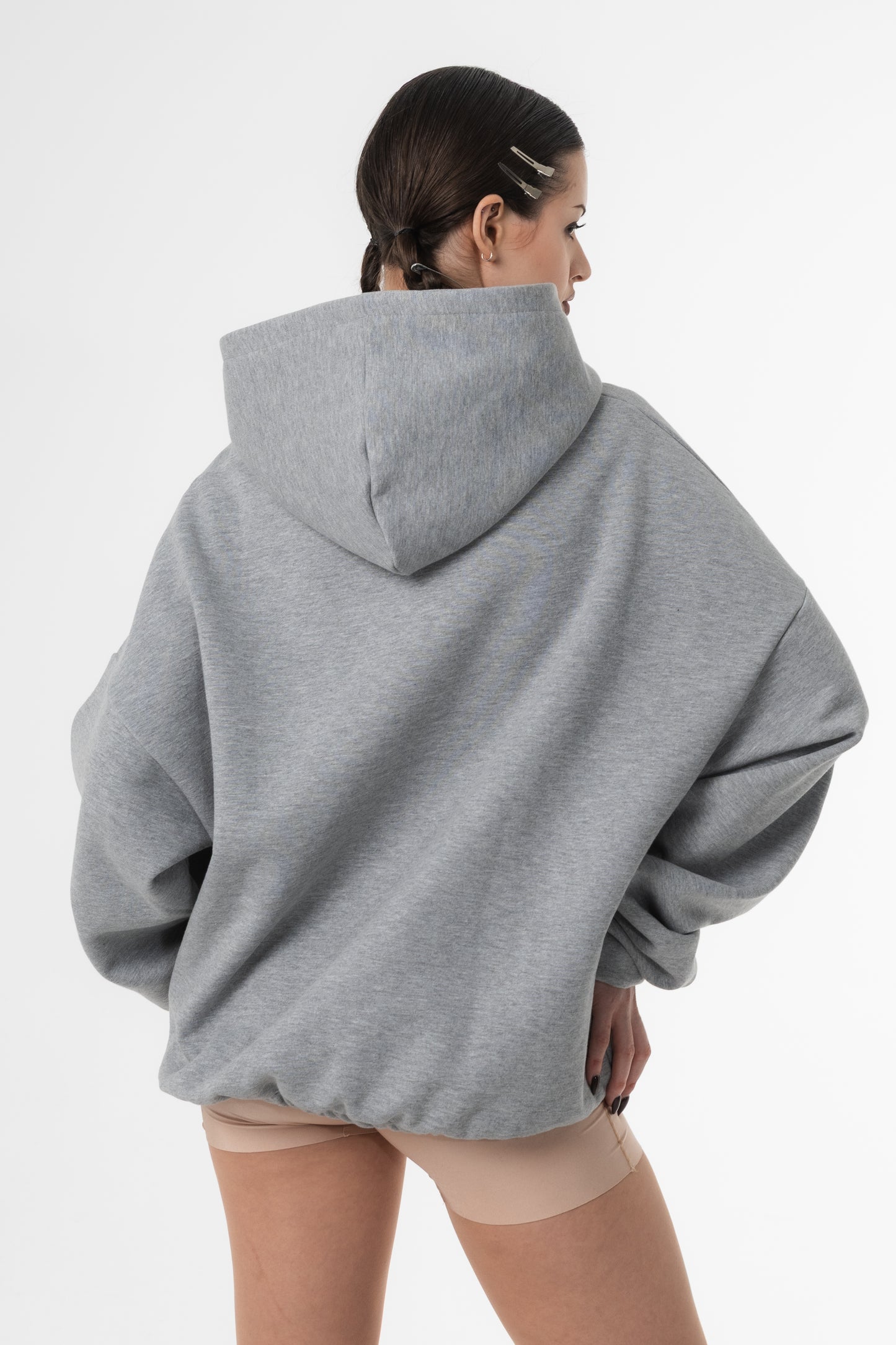 UNSOLVED SIGNATURE GREY LOGO HOODIE