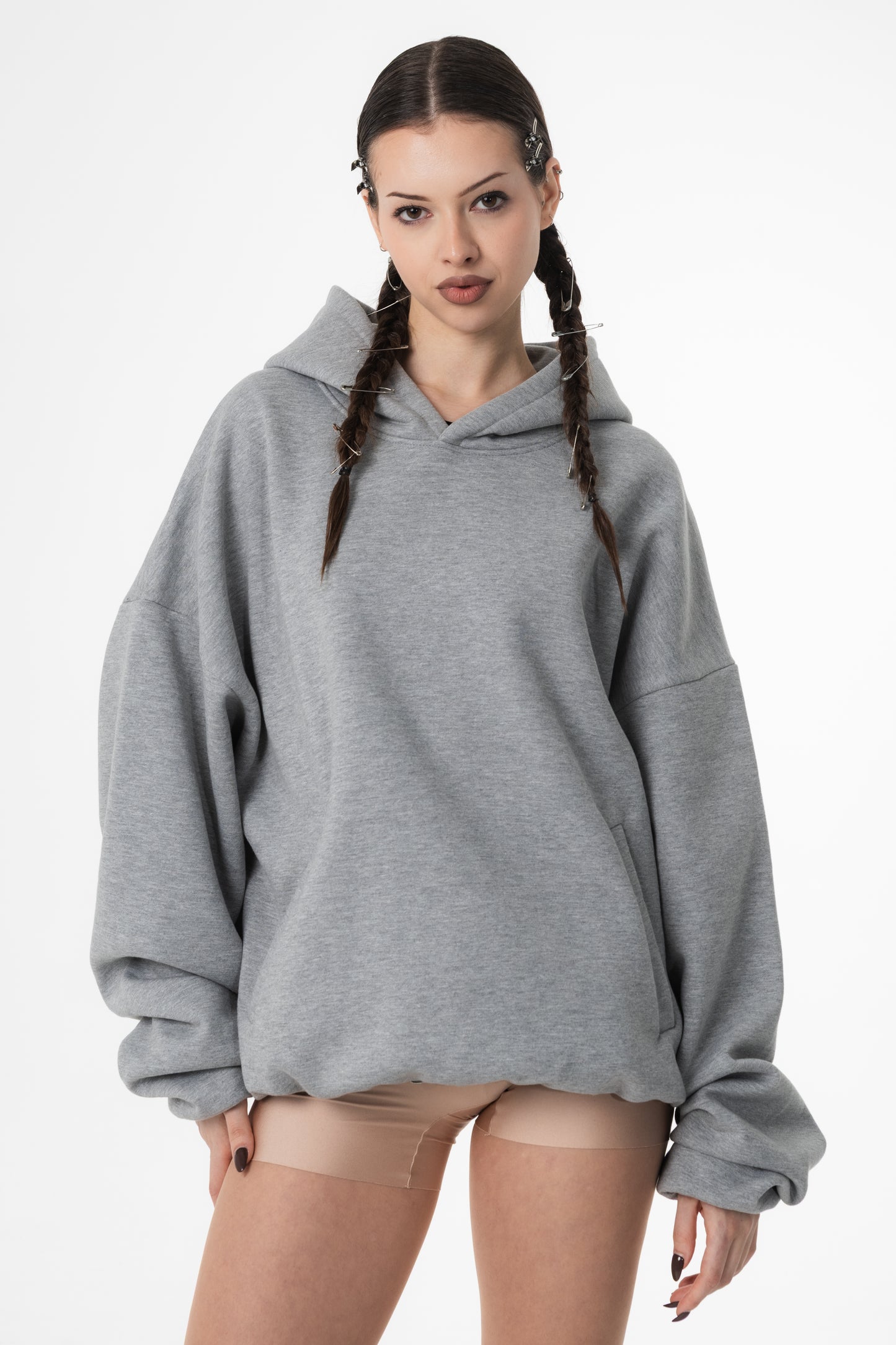UNSOLVED GREY BLANC HOODIE