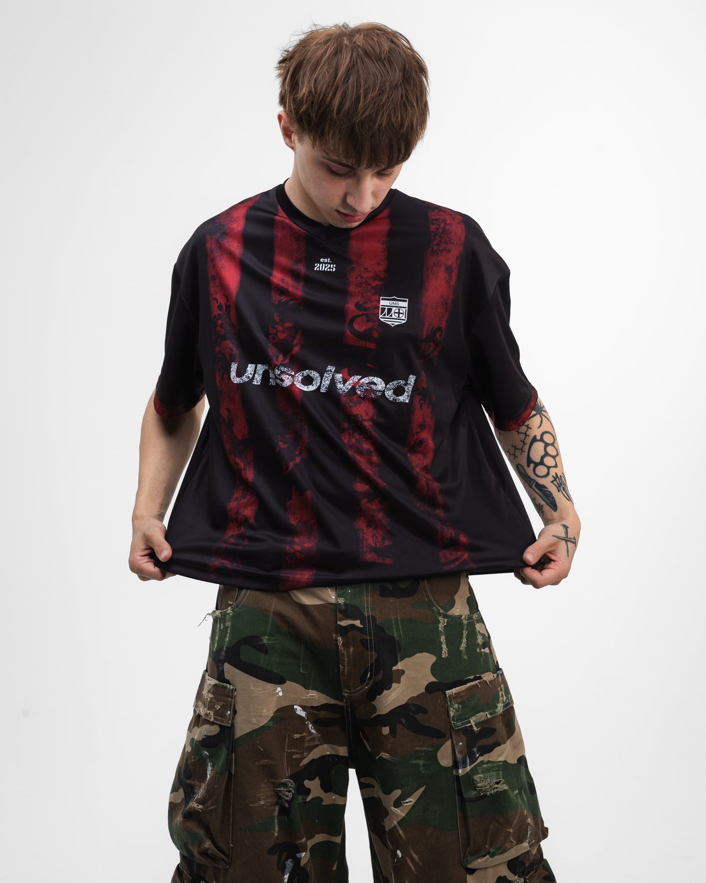 UNSOLVED MILAN RED JERSEY