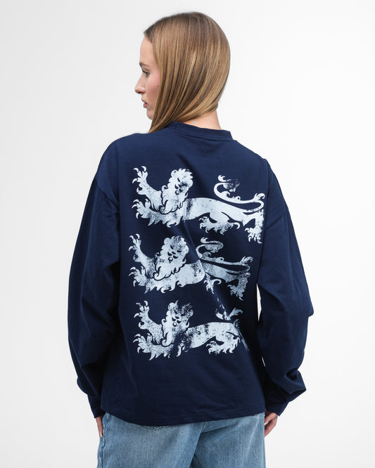 UNSOLVED LION CREST NAVY LONGSLEEVE