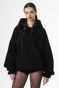 UNSOLVED BLACK BLANC HOODIE