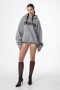 UNSOLVED SIGNATURE GREY LOGO HOODIE