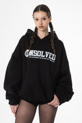 UNSOLVED SIGNATURE BLACK LOGO HOODIE