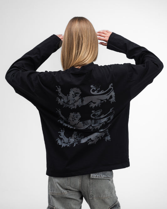 UNSOLVED LION CREST BLACK LONGSLEEVE