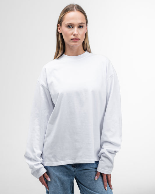 UNSOLVED LION CREST WHITE LONGSLEEVE
